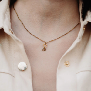 Women's brass necklace