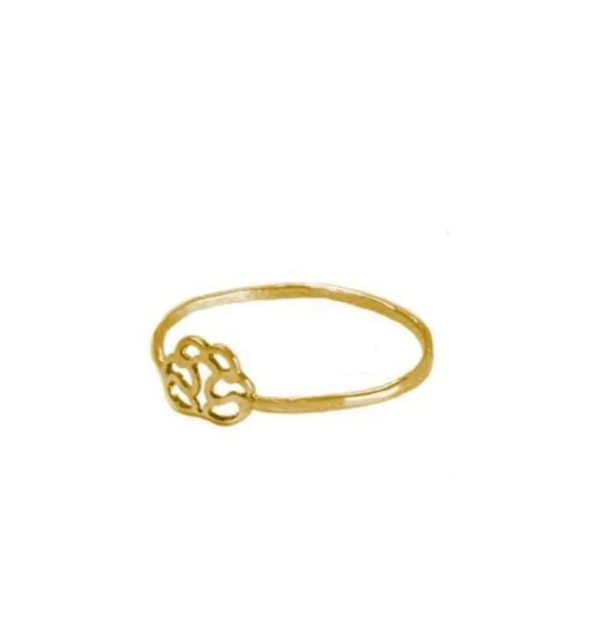 Gold women's ring